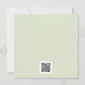 Invitation Bleu Hydrangea QR Code Dîner de répétition (Dos)