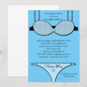 Invitation Bleu innommable (Devant / Derrière)