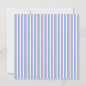 Invitation Bleu Lilac Blancs Blancs Bleu bleu Mariage (Dos)
