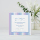 Invitation Bleu Lilac Blancs Blancs Bleu bleu Mariage (Debout devant)