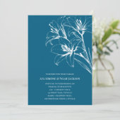 Invitation Bleu Lily Plan Mariage bleu (Debout devant)