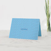 Invitation bleu marin (Dos)