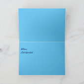 Invitation bleu marin (Intérieur)