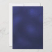 Invitation Bleu marine Bleu blanc simple 2023 (Dos)