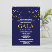 Invitation Bleu Marine Charity Ball Parti de collecte de fond (Debout devant)