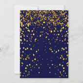 Invitation Bleu Marine Charity Ball Parti de collecte de fond (Dos)