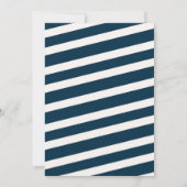 Invitation Bleu marine d'anniversaire de planète de partie de (Dos)