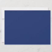 Invitation Bleu marine et argent (Dos)