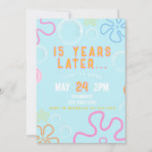 Invitation Bleu méduse sous-marine Anniversaire (Devant)