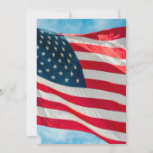 Invitation Bleu Noël Politique Collecte de fonds Dîner de gal (Dos)