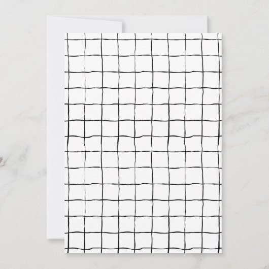 Invitation Bleu noir et blanc Certains lapins sont un anniver (Dos)