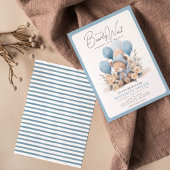 Invitation Bleu Nous pouvons attendre le Baby shower garçon