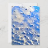 Invitation Bleu océan et ciel  (Dos)