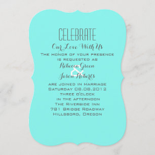 Invitation bleu oeuf de robin turquoise aqua mariage