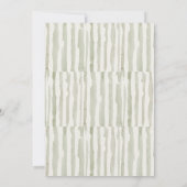 Invitation Bleu Or Leafy Botanique Floral Couples Douche (Dos)