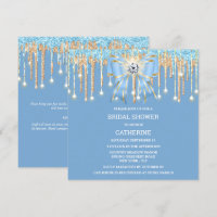 Bleu or parties scintillant diamant projecteur