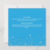 Invitation Bleu or shimmer arc scintillant parties scintillan (Dos)