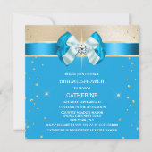 Invitation Bleu or shimmer arc scintillant parties scintillan (Devant)