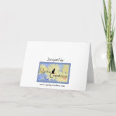 Invitation Bleu/Orange Graduation Party Invitation/Carte phot (Dos)