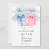 Invitation Bleu ou rose Que pensez-vous que le genre révèle ? (Devant)