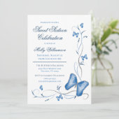 Invitation Bleu papillons & torchons doux 16 (Debout devant)