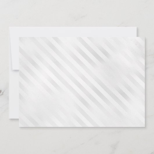 Invitation Bleu Parties scintillant à ballons d'argent Photo (Dos)