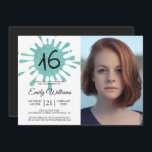 Invitation Bleu Parties scintillant Splash Sweet 16 16e fête<br><div class="desc">Une invitation moderne douce 16 anniversaire avec un éclat de parties scintillant bleue et le numéro 16 dans la typographie moderne. Envoyez cette parties scintillant bleue cool et une invitation à célébrer le 16e anniversaire noir à votre famille et à vos amis. Ajoutez simplement vos données personnelles à cette invitation...</div>