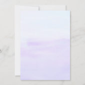 Invitation Bleu pourpre Anniversaire Bash (Dos)