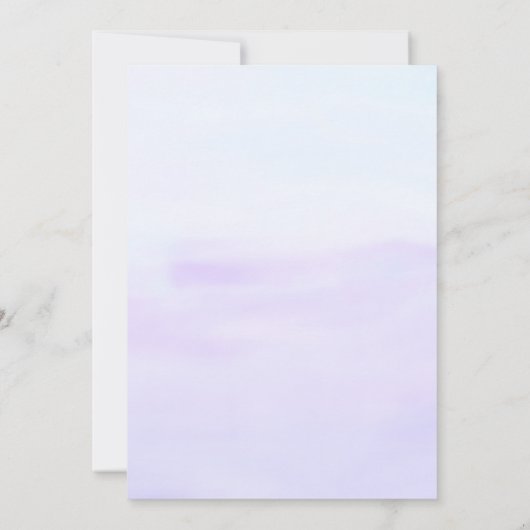 Invitation Bleu pourpre Anniversaire Bash (Dos)