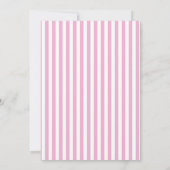 Invitation Bleu rose et marine | Mariage monogramme (Dos)