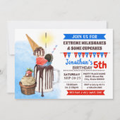 Invitation Bleu rouge Aiguille de millepertuis (Devant)