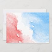 Invitation Bleu rouge Aiguille de millepertuis (Dos)