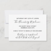 Invitation Bleu royal de parties scintillantes pourpres roses (Dos)