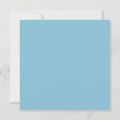 Invitation Bleu ruban fleuri anniversaire (Dos)