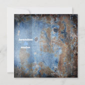 Invitation Bleu rustique de la CHROMATOGRAPHIE GAZEUSE | (Devant)