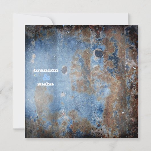 Invitation Bleu rustique de la CHROMATOGRAPHIE GAZEUSE | (Devant)