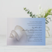 Invitation Bleu Sea Shell (Debout devant)