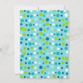 Invitation Bleu Sous La Mer Baby shower De Baleine Nautique (Dos)