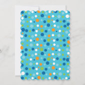 Invitation Bleu sous le Baby shower marin (Dos)