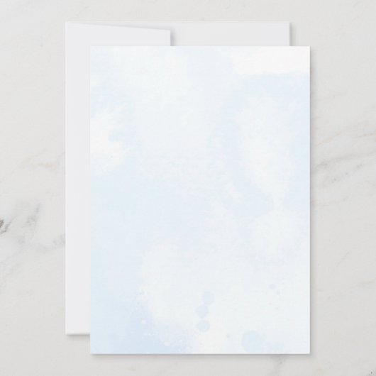 Invitation Bleu sous mer Boho mignon Baby shower baleine (Dos)