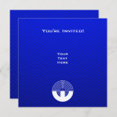 Invitation Bleu Sport Shoot (Devant / Derrière)