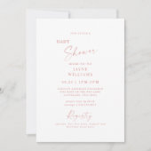 Invitation Bleu Spring sur le Baby shower de scène (Devant)