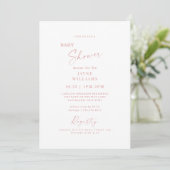 Invitation Bleu Spring sur le Baby shower de scène (Debout devant)