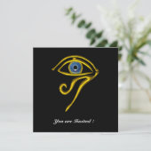 Invitation BLEU TALISMAN, noir (Debout devant)