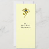 Invitation BLEU TALISMAN, noir et blanc (Dos)