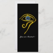 Invitation BLEU TALISMAN, noir et blanc Ice métal (Devant / Derrière)