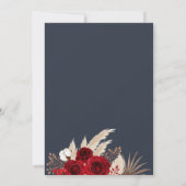 Invitation Bleu Tropical Rose de minuit (Dos)