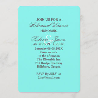 Invitation bleu turquoise aqua mariage oeuf de robin