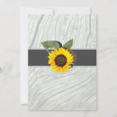 Invitation bleu turquoise solide (Dos)