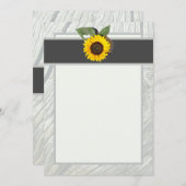 Invitation bleu turquoise solide (Devant / Derrière)